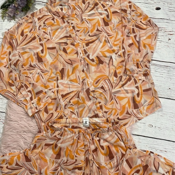 NWT L*space X Tessa Brooks Catalina Pant Oversized Top in Psychedelic Summer - Picture 9 of 11